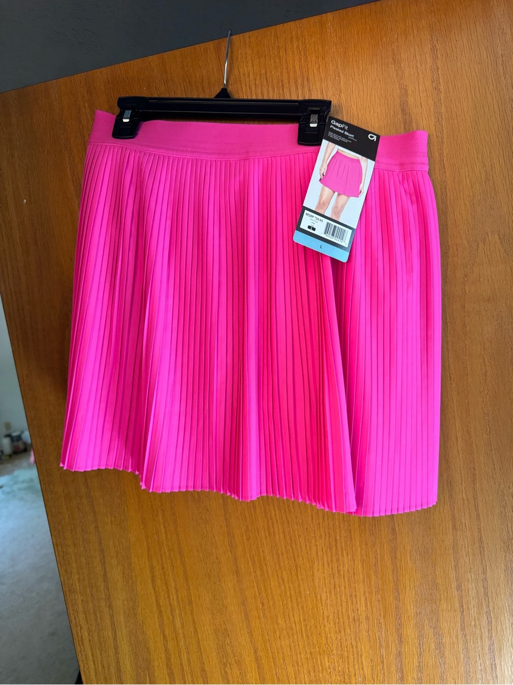 GAP Women's Bright Hot Pink Pleated Skirt skort with shorts underneath